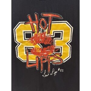 Vintage 80s Louis Lipps #83 Pittsburgh Steelers Black T-shirt Cotton Sz MED USA